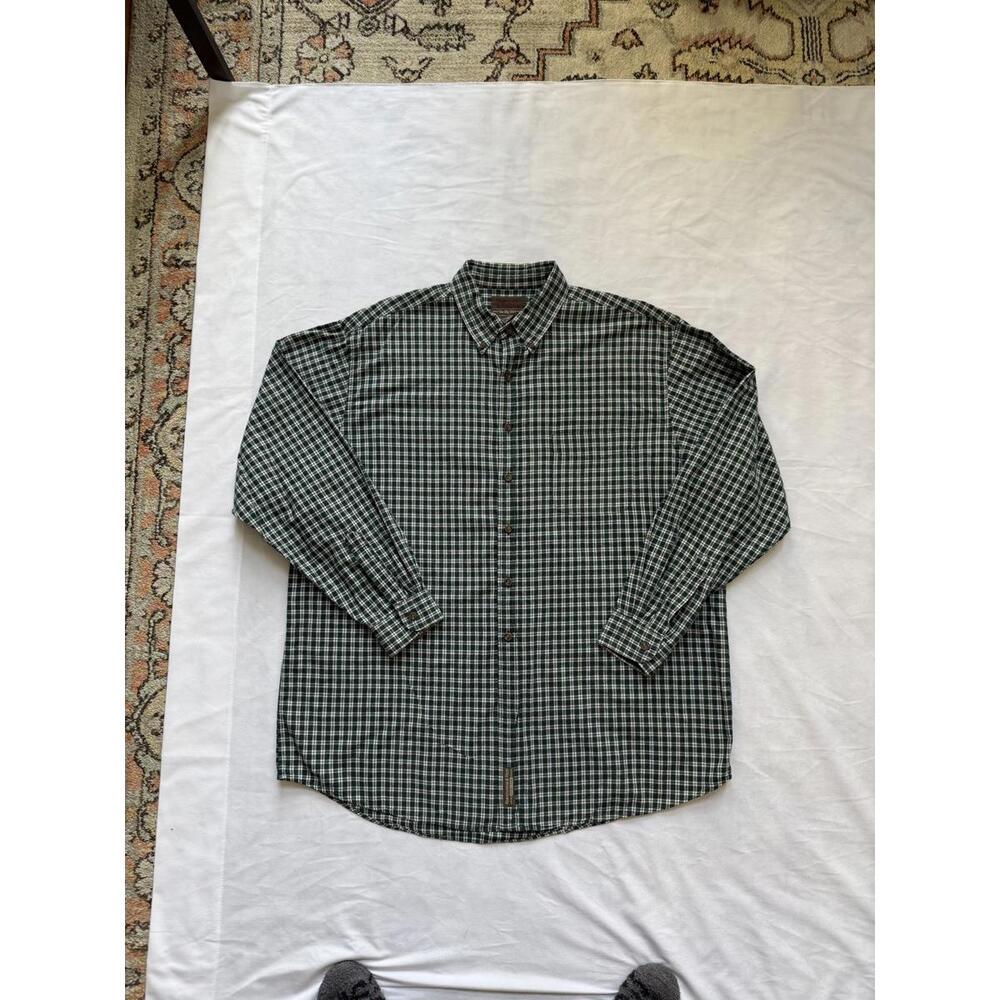 Vintage 90's Abercrombie & Fitch "The Big Shirt" Green button up